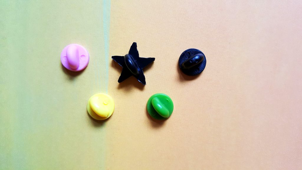 Pin Backs Rubber Backs