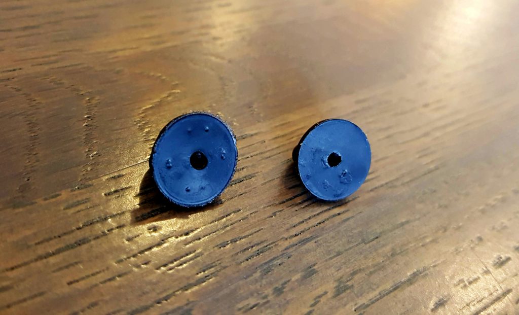 Pin Backing Types nub imprints on rubber backs